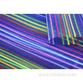 Nylon Polyester Colorful Stripe Mesh Fabric